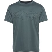 メンズ ジェネシステックティー BD67103 002 ストームブルー マウンテン プリント Lサイズ [アウトドア Ｔシャツ メンズ]