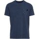メンズ ポケットスクエアティー BD67128 001 インクブルー/カラビナ プリント XSサイズ [アウトドア Ｔシャツ メンズ]