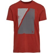 メンズ ブロックプリントマウンテンティー BD67618 002 レッドロック Lサイズ [アウトドア Ｔシャツ メンズ]
