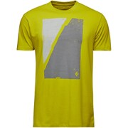 メンズ ブロックプリントマウンテンティー BD67618 002 サルファー Lサイズ [アウトドア Ｔシャツ メンズ]