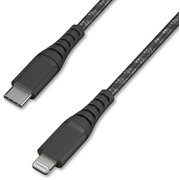 高耐久 充電&データ送信 USBケーブル USB-C to Lightning 1m ブラック ICCL-C10-B