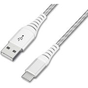 高耐久 充電&データ送信 USBケーブル USB-A to USB-C 1m シルバー ICAC-C10-S