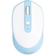 ワイヤレスマウス 左右対称形状 静音タイプ ブルー IM-R02-A