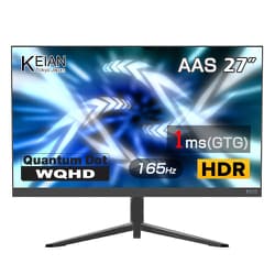 ヨドバシ.com - 恵安 KEIAN 液晶ゲーミングモニター 27型/HDR対応/AAS（ノングレア）/WQHD（2560×1440）/165Hz/1ms(GTG）/量子ドット/AdobeRGB  97％/HDR/フリッカーフリー/FreeSync＆G-Sync対応//2W＋2Wスピーカー/ピボット/高さ調整/背面LED KIG270QD-G  通販【全品無料配達】