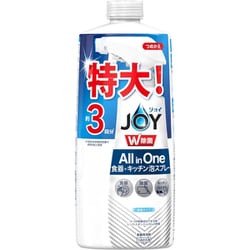 ジョイ W除菌 All in One 食器＋キッチン泡スプレー 微香タイプ 詰替え用 特大 3回分（630ml） [食器用洗剤]