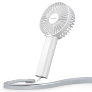 乾電池式扇風機 USB給電可 2段階調整 ホワイト FAN-U211XWH