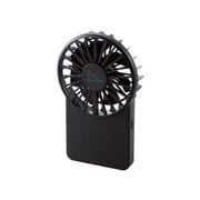 flowflowflow コンパクトハンディファン USB扇風機 850mA 3段階調整 薄型 ブラック FAN-U212BK