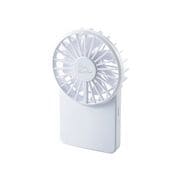 flowflowflow コンパクトハンディファン USB扇風機 850mA 3段階調整 薄型 ホワイト FAN-U212WH