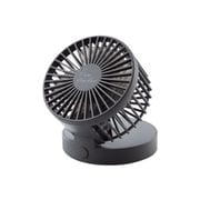 flowflowflow 卓上ファン バッテリーモデル USB扇風機 4段階調整 グレー FAN-U213BGY