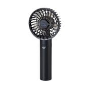 flowflowflow 小型ハンディファン USB扇風機 2000mA 3段階調整 小型 ブラック FAN-U214BK
