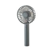 flowflowflow スタンダードハンディファン USB扇風機 2000mA 4段階調整 大風量 グレー FAN-U215GY