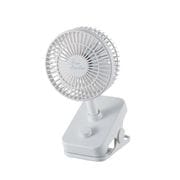 flowflowflow クリップファン USB扇風機 2000mA 4段階調整 ホワイト FAN-U217WH
