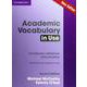 Academic Vocabulary in Use 2nd Edition: Book w/answers [洋書ELT]