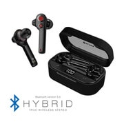完全ワイヤレスイヤホン HYBRID Bluetooth対応 ブラック BTW-BA001BK