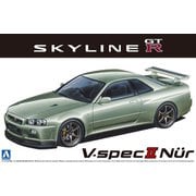 062753 1/24 ザ・モデルカー No.134 日産 BNR34 スカイラインGT-R V-spec II Nur. '02 [組立式プラスチックモデル]