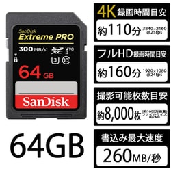 SanDisk Extreme Pro SDカード 64GB SDXC
