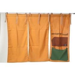 綿麻ポケットのれん（120） CAMEL