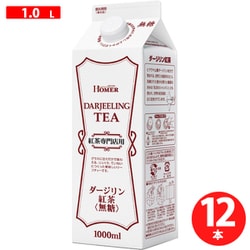 UCC上島珈琲 HOMER 紅茶ダージリン無糖 1000ml×12本
