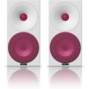 ブックシェルフスピーカー ペア Helium410 White with Heather Violet grids