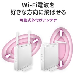 I・O DATA Wi-Fiルーター ホワイト WN-DEAX1800GRW有IEEE80211a