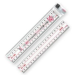 メタクリル両切直線定規 20cm A-2520
