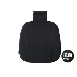 KOMS-95073 [抗菌メッシュ馬蹄クッション ブラック 45×45cm]