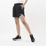 ベーシック5インチショートパンツ（インナーなし） AWS01209 BK ブラック Lサイズ [ランニングウェア ショートパンツ レディース]