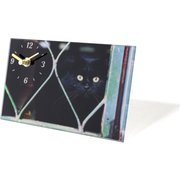ガラスアートピクチャー デスククロック キャット A GLARCLCA