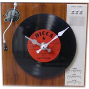 レコードクロック デスク レッド RECLDERD