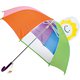 子供用傘 キッズアンブレラ サン 45cm 手開き式 8本骨 透明窓つき ネームタグつき  KI677040