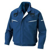 KU90470G-3-5L [空調風神服 フルハーネス用長袖ブルゾン メンズ 5Lサイズ ネイビー]