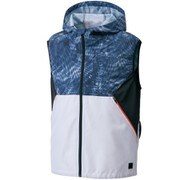 KU92152-3-L [空調風神服 フード付ベスト メンズ Lサイズ ネイビー]