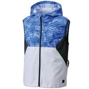 KU92152-4-L [空調風神服 フード付ベスト メンズ Lサイズ ブルー]