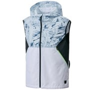 KU92152-6-5L [空調風神服 フード付ベスト メンズ 5Lサイズ シルバー]