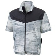 KU92160-16-LL [空調風神服 半袖ブルゾン メンズ LLサイズ グラフィックシルバー]