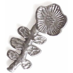 箸置き 8.5cm アルミフラワー イチゴの花 アルミニウム シルバー KI047809