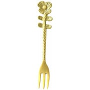 フォーク 13.5cm ブラスカトラリー フラワー ベロニカ ブラス ゴールド KI050485