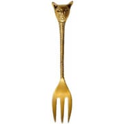 ケーキフォーク 12cm ブラスカトラリー キャットフェイス ブラス ゴールド BRCUCFFG
