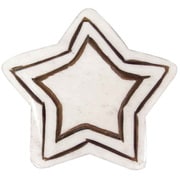 BOHASTWH [箸置き 4cm BONE スター 水牛の骨 ホワイト]
