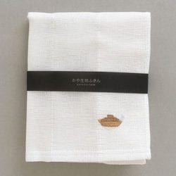 かや生地ふきん 刺繍【和の暮らし】土鍋