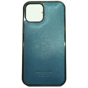 L-20335iP12Pro/12NV [iPhone 12 / iPhone 12 Pro 用 栃木レザー ポイントカバー ケース NV]