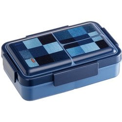 抗菌パッキン一体型4ロック弁当箱 デニム PALT9AG