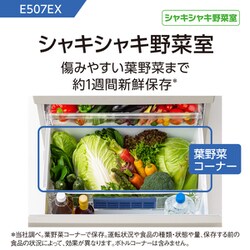 Panasonic 5ドア 冷蔵庫 NR-E507EXL-W 501L 左開き Panasonic 5ドア 冷蔵庫 NR-E507EXL-W 501L 左開き パナソニック