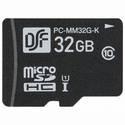 microSDHCカード 32GB Class10 UHS-I U1 最大読込70MB/s PC-MM32G-K