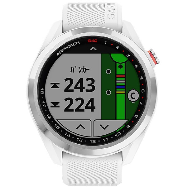 ガーミン GARMIN010-02572-21 [Approach S42 White/Silver