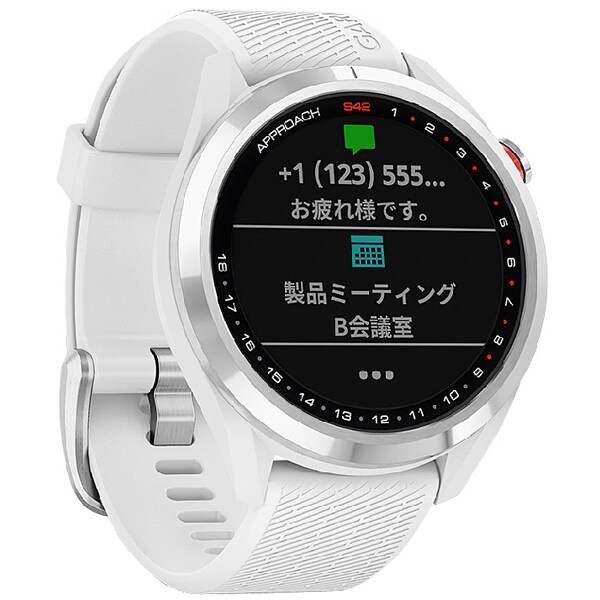【美品】GARMIN Approach S42 ホワイト GPSナビ GARMIN Approach S42 ゴルフGPSナビ