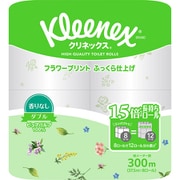 クリネックス 長持ち プリント 8ロール ダブル 香りなし