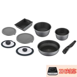ダイヤモンドコートパンディープラス IH9点セット スレートグレー DCI-S9S