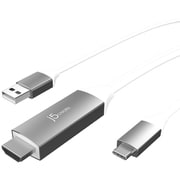 USB-C HDMI&Type-A給電変換ケーブル JCC154G