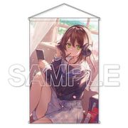 necomi 描き下ろし 春のうららのヘッドホン少女 タペストリー [キャラクターグッズ]